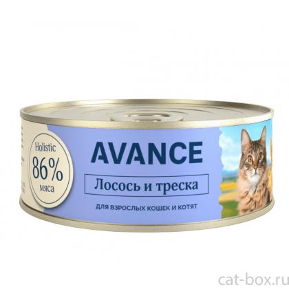 Корм консервированный полнорационный для котят и кошек: рыбное ассорти, 0.1кг-0