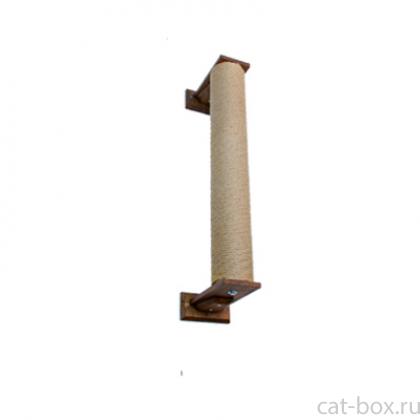 Когтеточка столбик настенный Шоколад для кошек 70см-0