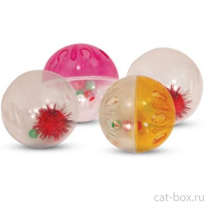 Набор мячей для кошек, 4,5см, 4 шт., пластик-0