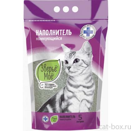 Комкующийся наполнитель для кошачьего туалета 5л-0