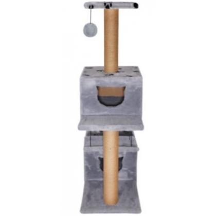 Комплекс-когтеточка "Бельведер"  темно-серый, джут 72*36*127 см-1