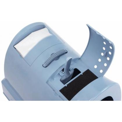 Туалет для кошек закрытый ZUMA, пепельно-синий, 40*56*42,5 см-1