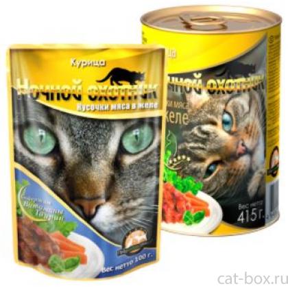 Кусочки в желе для кошек с курицей-0