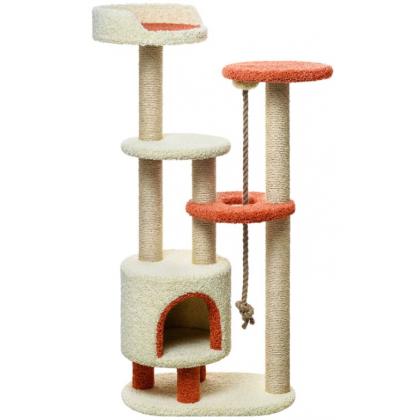 Комплекс с двумя полочками, лежанкой и канатом "Апель" 70*42*155 см, джут  -2