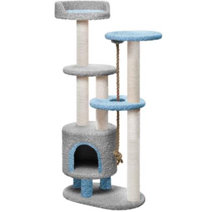 Комплекс с двумя полочками, лежанкой и канатом "Апель" 70*42*155 см, джут  -3