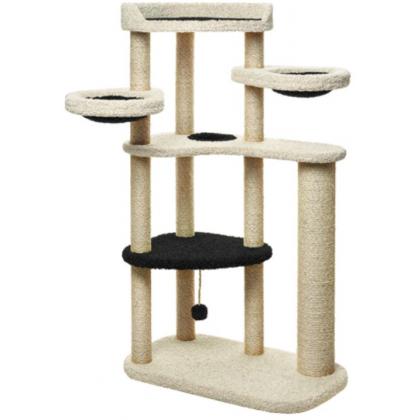 Комплекс с двумя гамаками, полочками и лежанкой "Була" 100*60*170 см, джут     -4