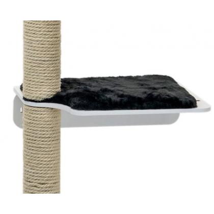 Настенная когтеточка "Паркур-ДОМИНО" с 3-мя полками, 87*31*h173см, джут беленый-1