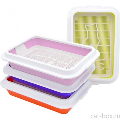 Туалет КИС большой с рамкой и сеткой 39*26,6*6,5см-0