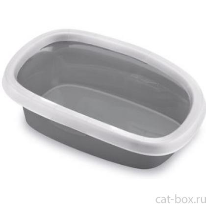 Туалет Sprint-10 с рамкой, серый, 31*43*14см-0