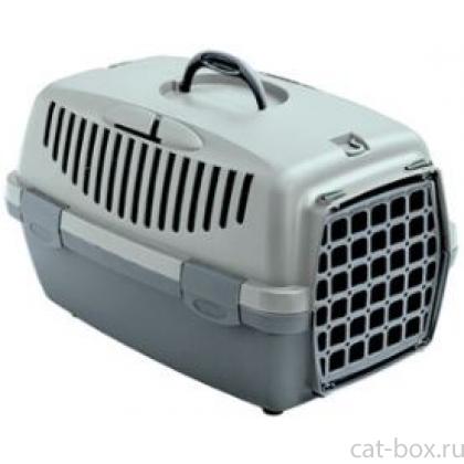 Переноска Gulliver 1, арктический-синий (до 6кг) с пластиковой дверкой, 48*32*31см-0