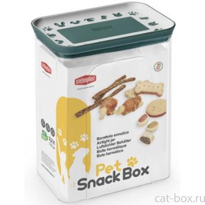 Герметичный контейнер, зеленый, 2,2л, 10x15,5x19,5см-0