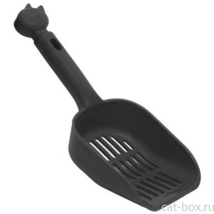 Совок с мелкой сеткой 9*25*4см, серый-0