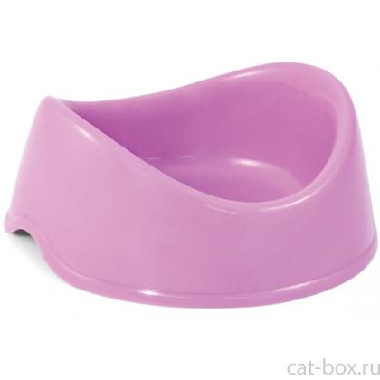 Миска пластиковая "Бисквит", сиреневая, 0,25л-0