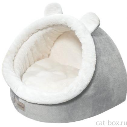 Дом "Медвежонок", серый, 45*37*44см-0