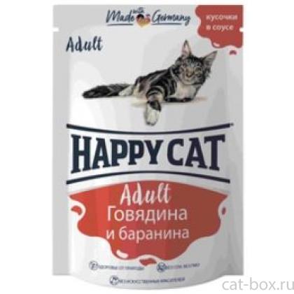 Паучи для кошек говядина, баранина в соусе-0