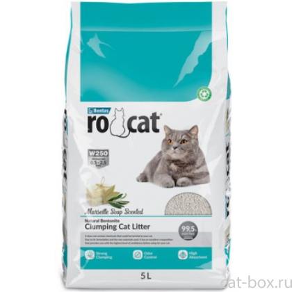 Комкующийся наполнитель без пыли с ароматом марсельского мыла, пакет (Marsilla Soap) 5л-0