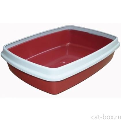 Туалет Мяус для кошек с бортиком, 40,2*30*9,3см-0