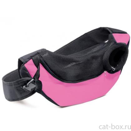 Переноска-слинг для животных "Комфорт", фуксия, 50*18*25см, серия TRAVEL-0