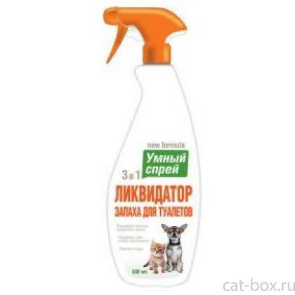 Умный спрей Ликвидатор запаха для туалета кошек и собак декоративных пород-0