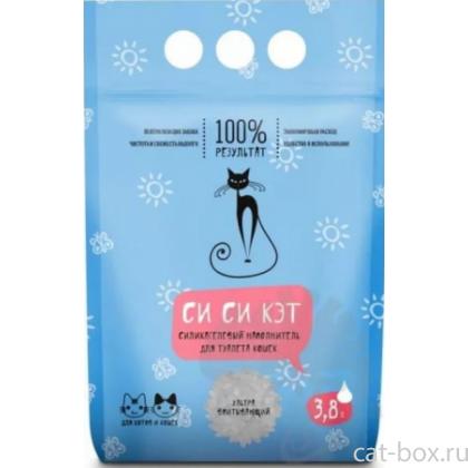 Силикагелевый наполнитель, 100% результат, 3,8л (пакет)-0