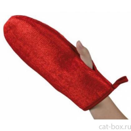 Рукавица  "Анти-пух", двусторонняя, красная (2328)-0