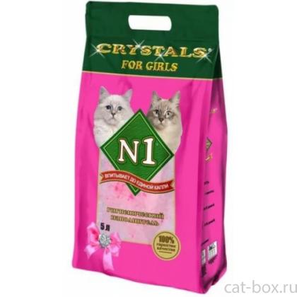 Силикагелевый наполнитель (Crystals) для КОШЕЧЕК, Розовый, 5л-0