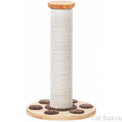Когтеточка из дерева для кошек "Толстобуся"  48*75 см, хлопок-0
