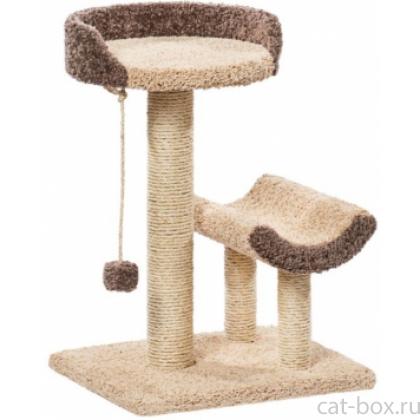 Когтеточка для кошек ковролиновая "Кука" 57*45*78 см, сизаль-0