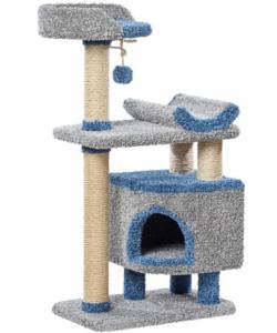 Комплекс для кошек ковролиновый «Монти» 67*42*126 см, сизаль