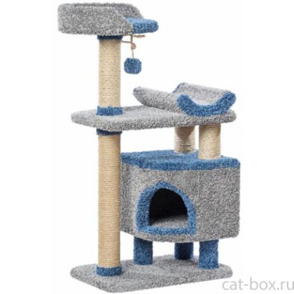 Комплекс для кошек ковролиновый «Монти» 67*42*126 см, сизаль-0