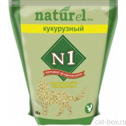 Комкующийся наполнитель Naturel "Кукурузный" на 4,5л-0