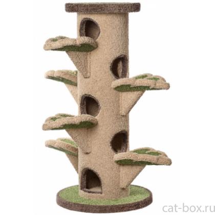 Комплекс когтеточка ковролиновый для кошек "Лукоморье" 84*170 см-0