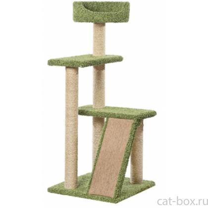 Когтеточка для кошек ковролиновая «Летрам» 62*62*146 см, сизаль-0