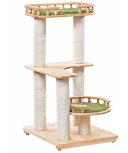 Когтеточка комплекс из дерева для кошек "Фрося" 70*58*114 см