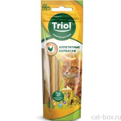 Аппетитные колбаски из курицы с треской для кошек (PT31)-0