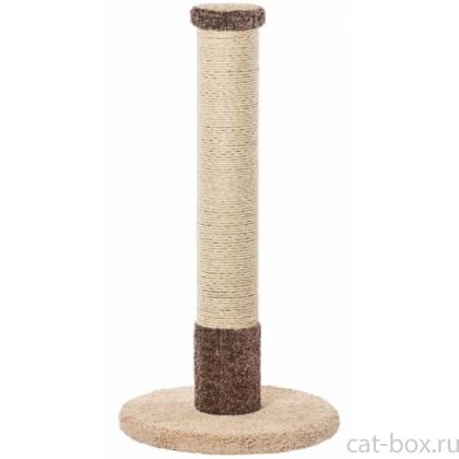 Когтеточка для кошек ковролиновая «Мегастолб» 62*62*118 см, сизаль-0