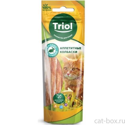 Аппетитные колбаски из кролика с курицей для кошек (PT30)-0