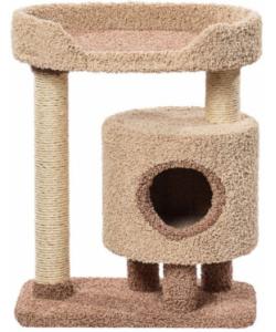 Комплекс для кошек ковролиновый «Кими» 67*42*85 см, сизаль