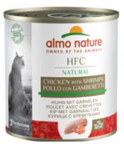 Консервы для кошек с курицей и креветками, 50% мяса, Classic HFC Adult Cat Chicken&Shrimps