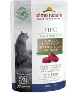 Паучи для кошек "Филе полосатого тунца" 90% мяса (HFC Natural Plus - Skip Jack Tuna Fillet)