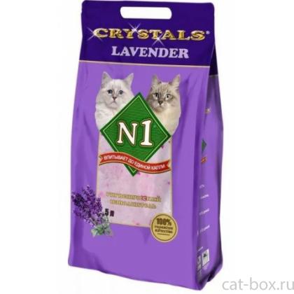 Силикагелевый наполнитель "Лаванда", 5л (Crystals Lavender): Фиолетовый-0