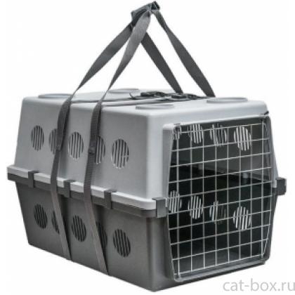 Переноска для животных до 15кг с металлической дверцей "Пегас"№3 61*40*36см -0