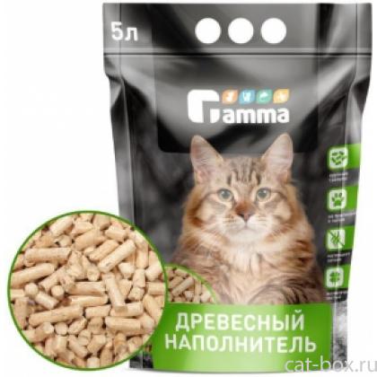 Древесный наполнитель, крупные гранулы, Gamma 5л-0