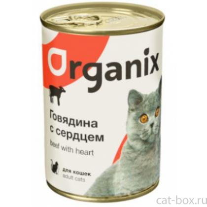 Консервы для кошек говядина с сердцем -0