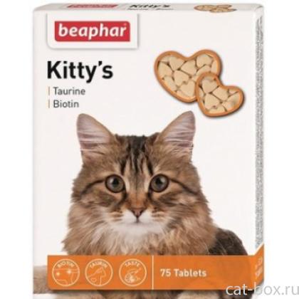 Кормовая добавка с биотином и таурином для кошек, Kitty's + Taurine-Biotine-0