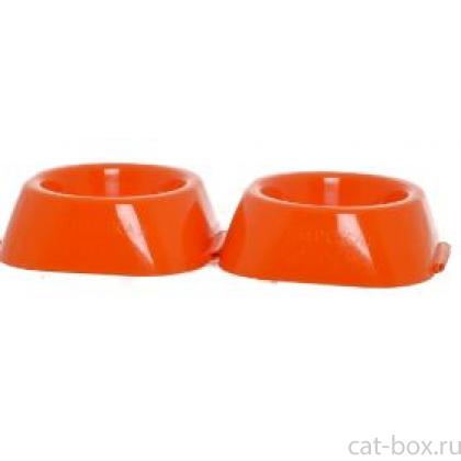 Миска для кошек двойная, 2*230 мл-0