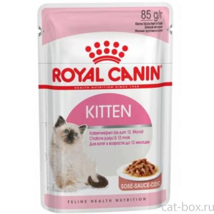 Кусочки в соусе для котят: 4-12мес. (Kitten Instinctive) -0