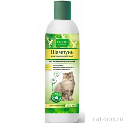 Шампунь гигиенический с маточным молочком для длинношерстных кошек-0
