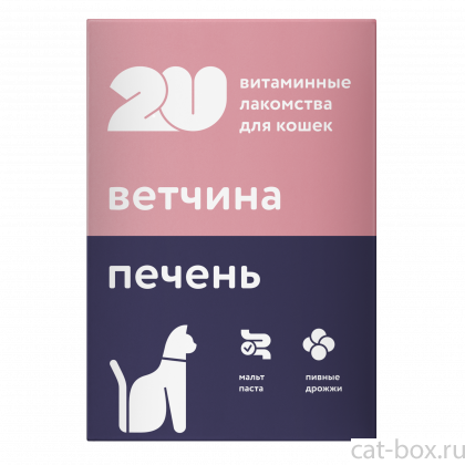 Витаминное лакомство для кошек "для вывода шерсти", 60таб-0