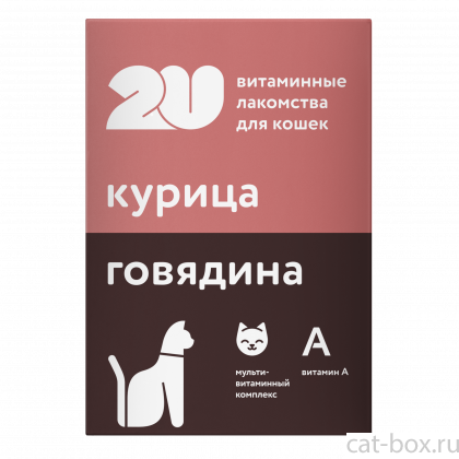 Витаминное лакомство для кошек "мультивитаминный комплекс", 60таб-0
